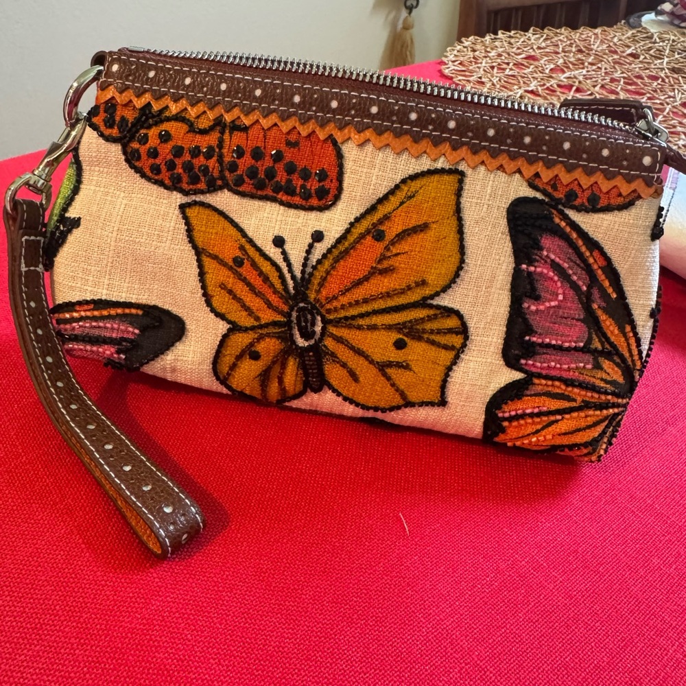 Isabella Fiora beaded butterfly bag
